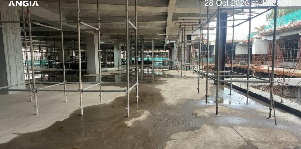 Sàn bê tông cốt thép hầm b1