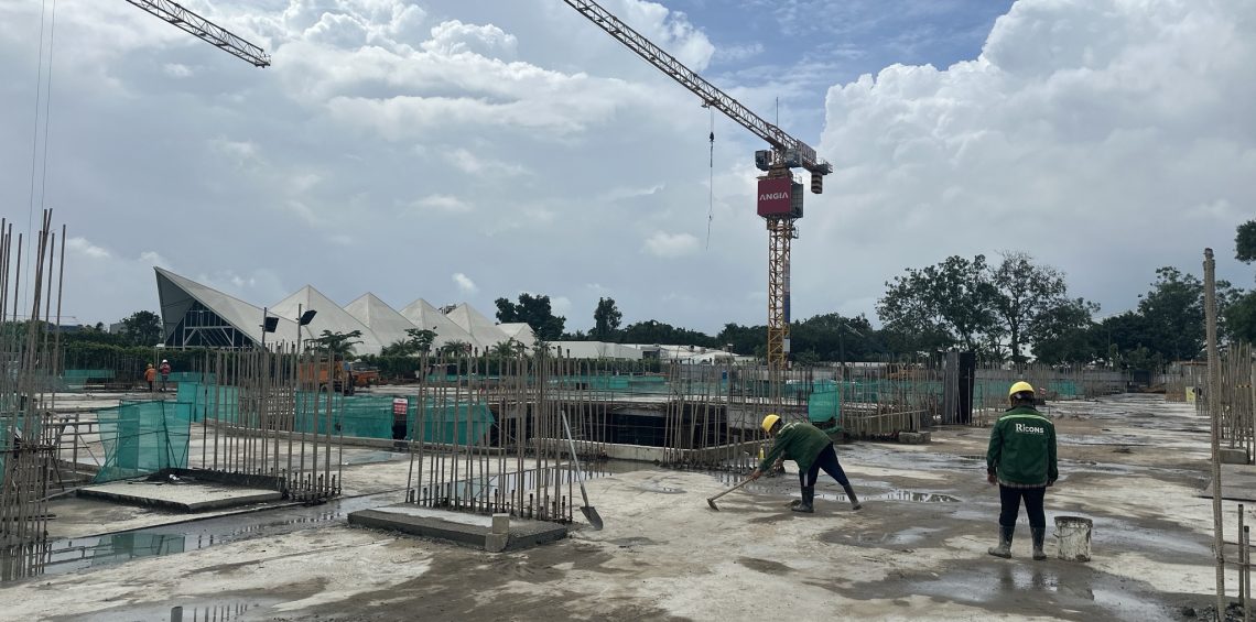 Sàn bê tông cốt thép tầng trệt